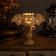 thumbnail image 2 of White Bat Tealight Candle Holder, Farmhouse Halloween Pumpkin Tea Light Candle Holders Decor, Fall Tables Centerpieces for Thanksgiving & Halloween Party, 2 of 6