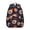 Baseballs Flames Pattern, variant on Softballs and Text Black Pattern Backpack for School, Cute School Bag with Adjustable Shoulder Straps and Padded Back, 15.3"x11"x7.1"