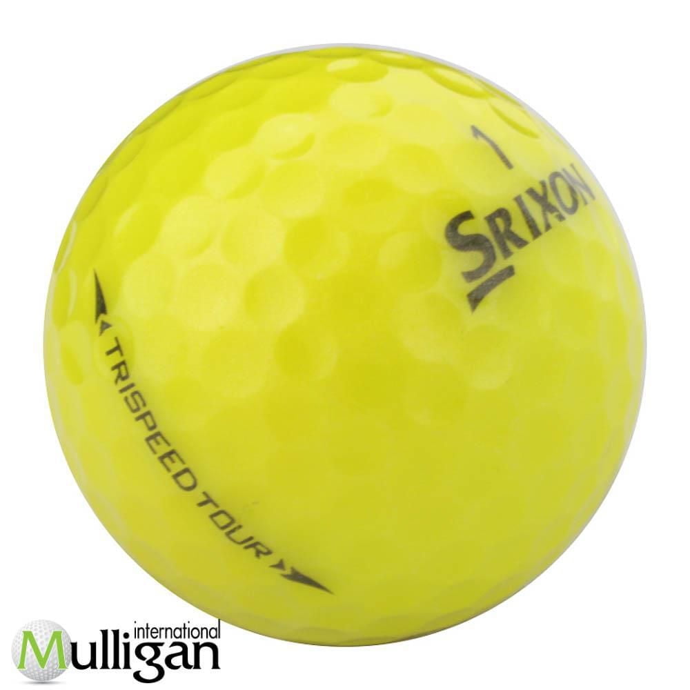 Mulligan - 60 Srixon TriSpeed Tour - 4A Recycled Used Golf Balls, Yellow
