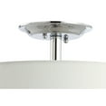 thumbnail image 7 of JONATHAN Y Marc 15" Metal/Linen LED Semi-Flush Mount, Chrome/White, 7 of 7