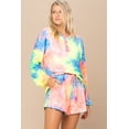thumbnail image 3 of Tie-dye Printed Knit Top And Shorts Set L, 3 of 5