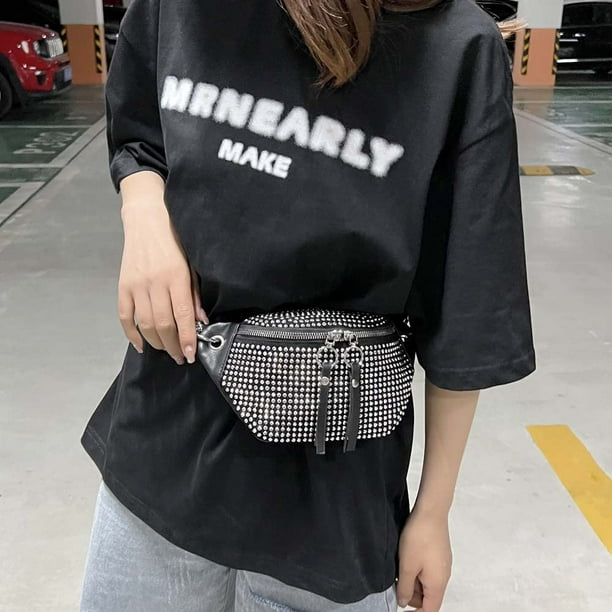 Women Sparkly Rhinestone Fanny Pack Crossbody Phone Pouch Belt Bum Bags Waist Packs Fanny Bag for Women Girl Walmart
