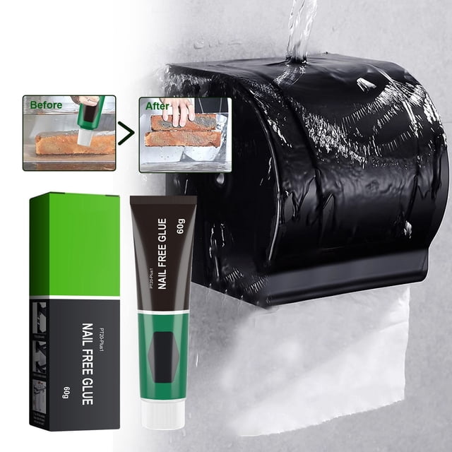 Xuewenshw Nail Glue Tile Metal Glass Rack Bathroom Kitchen Punch All Purpose Glue Drywall Mud Mix