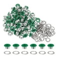 thumbnail image 1 of Unique Bargains 100PCS Grommets Eyelets 1/4 Inch (6mm) ID Hole Metal Self Backing Eyelet with Washers for Leather Green, 1 of 7