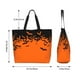 thumbnail image 5 of Disketp Halloween With Black Bats Bolsa Tote Estampada para Mujer, Bolso de Hombro y de Mano para Compras y Viajes, 5 of 8