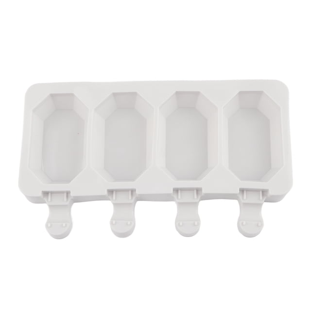 Molde de silicona para barra de hielo de rejilla múltiple, resistente al calor, molde para hacer helados, herramienta de cocina DIY (4 rejillas octogonales)
