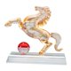 thumbnail image 2 of Estatua de caballo de cristal, adorno de Feng Shui chino, regalo, escultura animal de escritorio para Estilo A, 2 of 9
