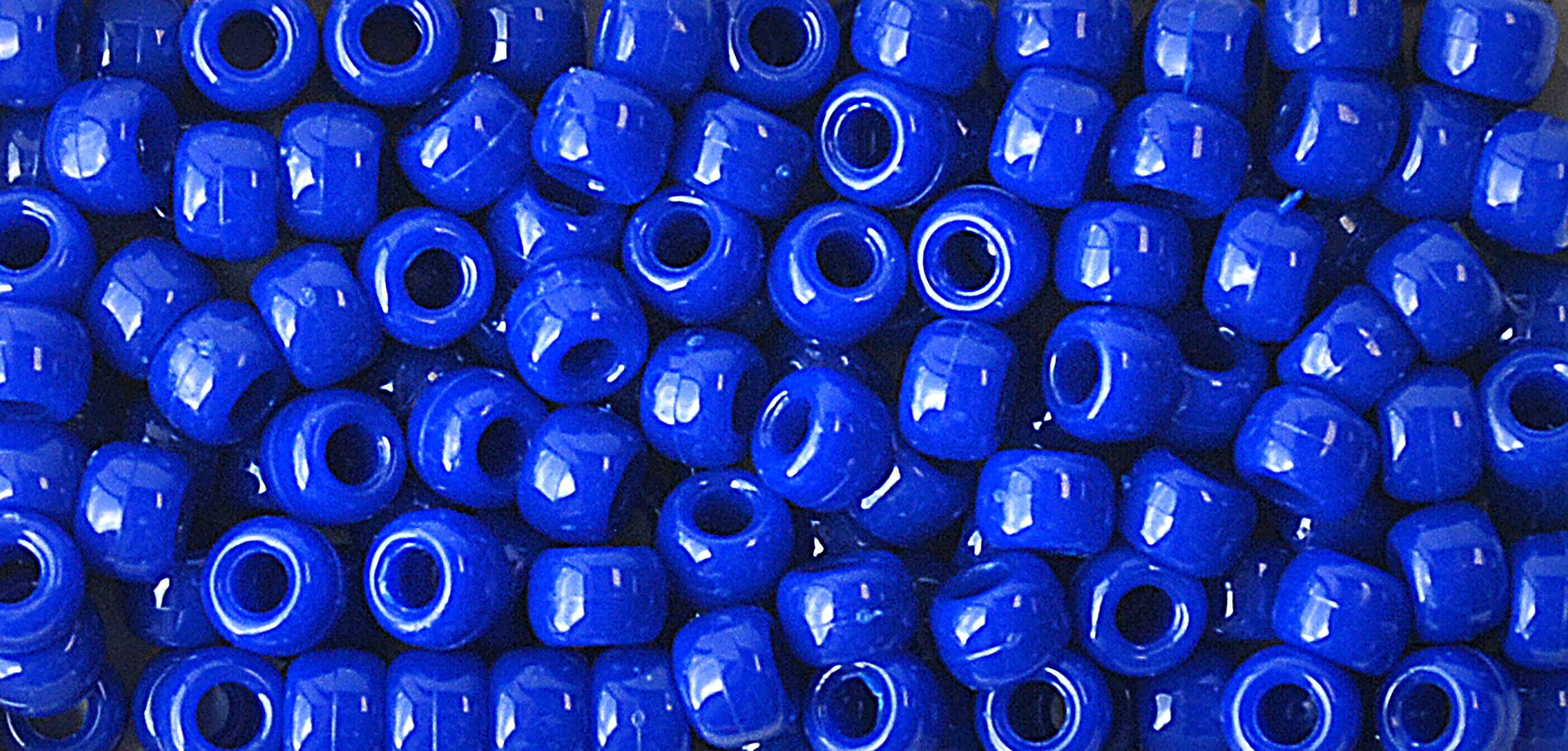 The Beadery Patriotic Pony Beads, Red, White, & Blue. Sparkle. 4500 Beads