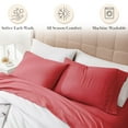 thumbnail image 6 of Southshore Fine Living, Inc. 5-Piece Split King Bedding Set, Chili Pepper Red Sheets King, 6 of 9