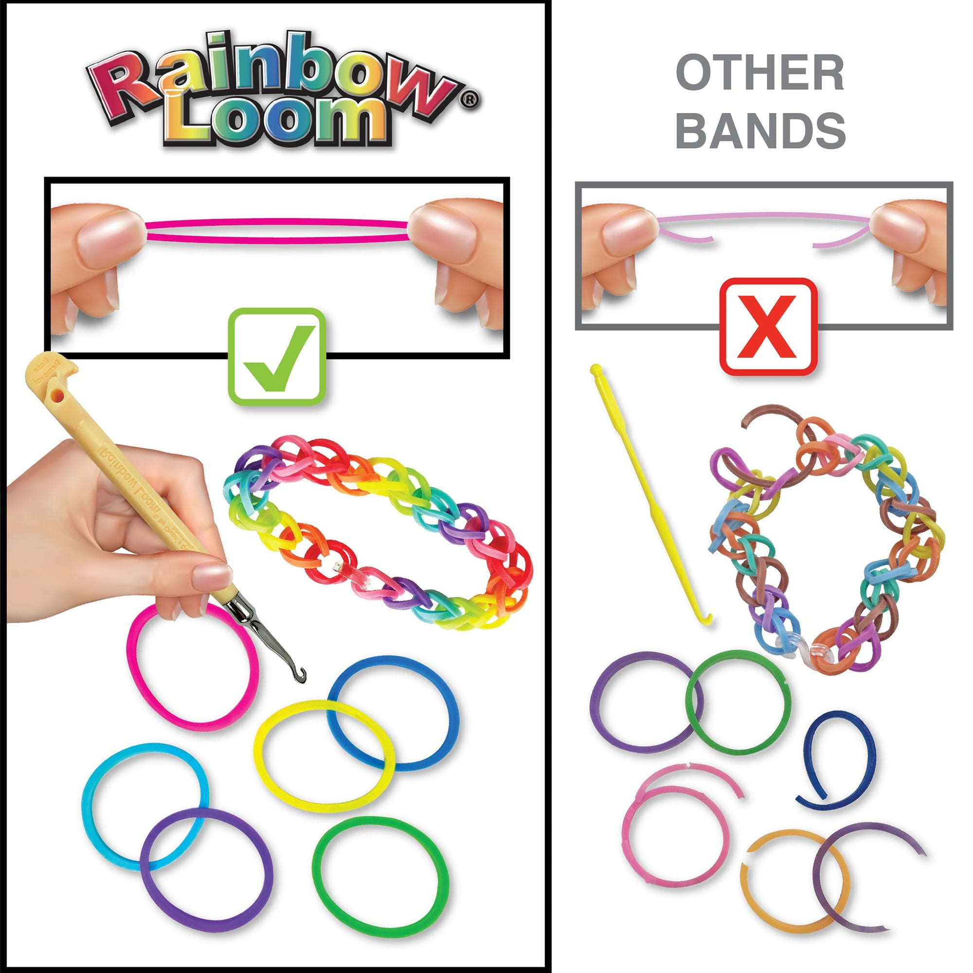 Happy Crafty Kids: Fancy Rubber Band Bracelets with a DIY Loom