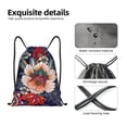 thumbnail image 3 of Kdxio Paisley2 Print Drawstring Backpack Bag,Waterproof Draw String Back Sack, Gym Drawstring Bags Swim Bag For Unisex, 3 of 5