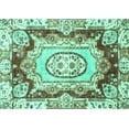 thumbnail image 1 of Ahgly Company Indoor Rectangle Abstract Turquoise Blue Modern Area Rugs, 8' x 12', 1 of 4