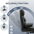 thumbnail image 4 of FASTES Office Desk Chair, Big and Tall Office Chair 400lbs Gaming Chair with Footrest, Ergonomic Executive High-Back Reclining Computer Chairs, Swivel Wheels and Lumbar Support, Black, 4 of 10