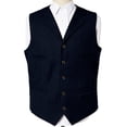 thumbnail image 5 of Jerdar Men's Solid Lapel Waistcoat, Single Breasted Multi Pocket Sleeveless Vest Formal Casual Suit Vest for Wedding Party, 5 of 7