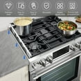 thumbnail image 3 of Wekvgz Stove Gap Covers Easy to Clean Stainless Steel Stove Gap Fillers Versatile Stove Counter Gap Cover Heat Resistant Oven Side Gap Fillers for Stove and Counter, 3 of 11