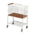 thumbnail image 3 of Carrito de lavandería con cesta de almacenamiento desmontable para baño, versátil, giratorio 360 degree Ruedas transparentes, 3 of 9
