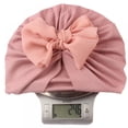 thumbnail image 2 of TINKER Soft Newborn Baby Solid Color Hat Baby Turban Elastic Cap, 2 of 7