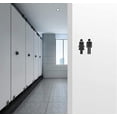 thumbnail image 4 of 2 pegatinas adhesivas para puerta de baño, letreros para hombre y mujer, 4 of 4