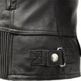 thumbnail image 5 of First Mfg Co - Tantrum - Women's Motorcycle Biker Riding Black Leather Jacket - 2X Small - Action Back Armor Pockets Vented, 5 of 5