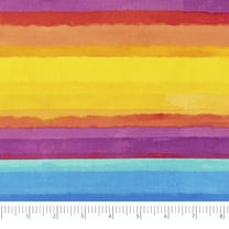 Singer Print Fabric, 100% Premium Cotton, Sewing Quilting, 44 inch, Rainbow Blender 3 Yard Cut