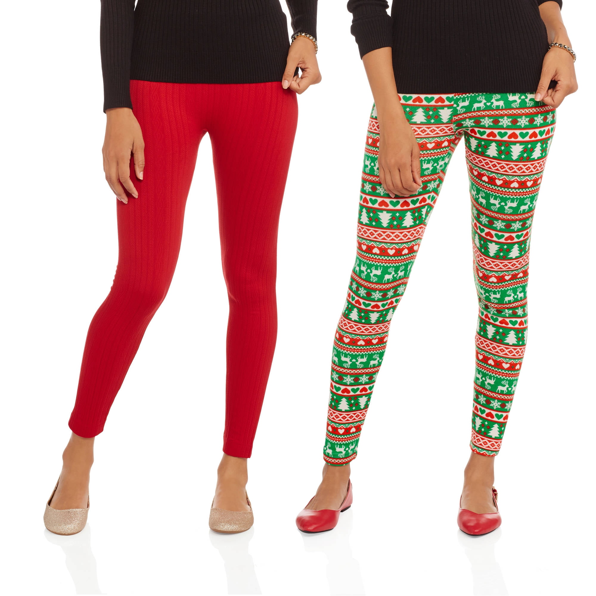 LAVRA Women's Fleece Lined Leggings in Regular and Plus Size Full Length -  Walmart.com