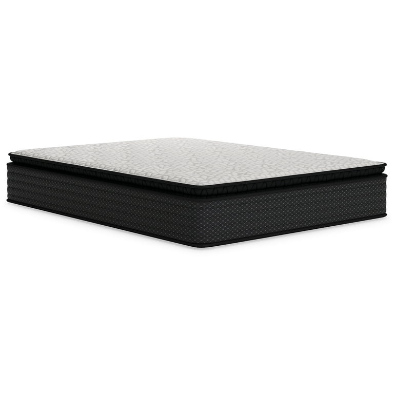 Signature Design by Ashley King Size Limited Edition 13 Pillow Top Hybrid Mattress with Lumbar Support Gel Memory Foam White