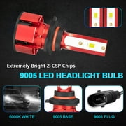 Combo LED high low beam bulbs For Toyota Corolla 2001-2013 1993-1997