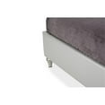thumbnail image 6 of Michael Amini Melrose Plaza Eastern King Velvet Panel Bed in Dove Gray, 6 of 8