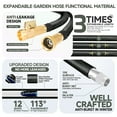 thumbnail image 5 of LOVFEN Garden hose 25 FT, with expandable garden hose, retractable lightweight kink free leak and wear resistant, for outdoor garden watering cleaning and pet cleaning,, 5 of 5