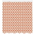 thumbnail image 2 of Ambesonne Squirrel Shower Curtain, Crazy Cartoon Character, 69"Wx70"L, Orange Beige and Taupe, 2 of 4