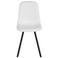 Flash Furniture Argos Contemporary Dining Chair in White Vinyl