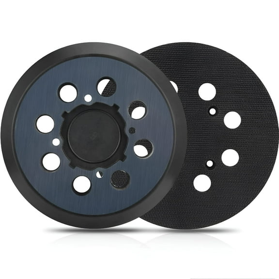 ZEPARO Sander Pad,2 Pack 5" 8 Hole Hook and Loop Orbital Sander Pad Replacement (4 Screw Holes Sanding Part)