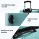 thumbnail image 5 of Merax Luggage Sets 3 Piece, Hardside Expandable Suitcase Set with Spinner Wheels, Lightweight Gradient Color Luggage 20+24+28 IN,Gradient Blue, 5 of 8