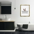 thumbnail image 4 of Stupell Industries Farmhouse Traditional Pig in Bath Gold Floating Frame Canvas Art, 25 x 31, by Annalisa Latella, 4 of 8