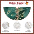 thumbnail image 3 of Rateoe Green And Gold Marble Pattern Christmas Tree Skirt with Ties, Christmas Tree Decorations, Farmhouse Christmas Decor Xmas Holiday Decorations-36", 3 of 6