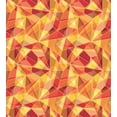 thumbnail image 3 of Ambesonne Geometric Duvet Cover Set, Mosaic Digital Style, King, Orange Marigold Red, 3 of 3