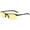 Yellow, variant on Huepoe 1/2PCS Polarized Sunglasses UV400 Protection Retro Rimless PC Lens Lightweight Unisex for Day/Night Outdoor