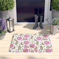 thumbnail image 2 of Pioneer Flower Floral Print Flannel Non Slip Door Rugs,Washable Door Mats Indoor,Decorative Door Mats,Dirt-Resistant and Absorbent Doormat for Entrance,Bedroom,Kitchen,Bathroom,23.5"x16", 2 of 5