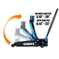 thumbnail image 3 of Hart TX830026XH Super Duty Garage Jack with a SUV Adaptor, 3 Ton Black, 3 of 8