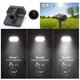 thumbnail image 2 of Luz de Paisaje Solar Dos En Uno Luz de Pared/Luz de Césped de Piso Negro 4 Paquetes Irfora Lámpara de césped, 2 of 6