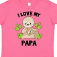 thumbnail image 4 of Inktastic Cute Sloth I Love My Papa with Green Leaves Boys or Girls Toddler T-Shirt, 4 of 5