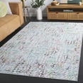 thumbnail image 3 of SAFAVIEH Malibu Hyacinth Distressed Polyester Machine Washable Area Rug, Grey/Green, 9' x 12', 3 of 13