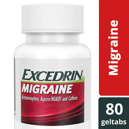 Excedrin Migraine for Migraine Relief, Geltabs, 80 (Best Treatment For Severe Migraine Headaches)