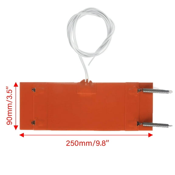 Car Silicone Diesel Fuel Filter, Automotive Fuel Tank Heater, Heated Preheater, Engine Accessories, Under Heater, 12V, 250x90mm