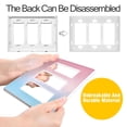 thumbnail image 4 of Yayeee Rocker Switch Wall Plate 3-Gang 6.5"x4.6" Home Decorative Outlet Cover, Light Pink Gradient, 4 of 6