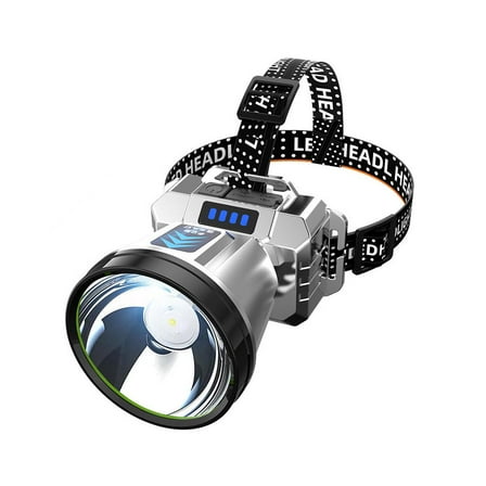 Hiking Light Sensing Headlight Super Bright LED Head Lamp Rechargeable E4R4