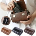 thumbnail image 2 of Premium Synthetic Leather Camera Bag for Mirrorless Cameras Adjustable Crossbody Strap and Removable Caddy, 2 of 8
