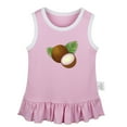 thumbnail image 1 of Fruit Coconut Pattern Dresses For Baby, Newborn Babies Skirts, Infant Princess Dress, 0-24M Kids Graphic Clothes (Pink Sleeveless Dresses, 0-6 Months), 1 of 4
