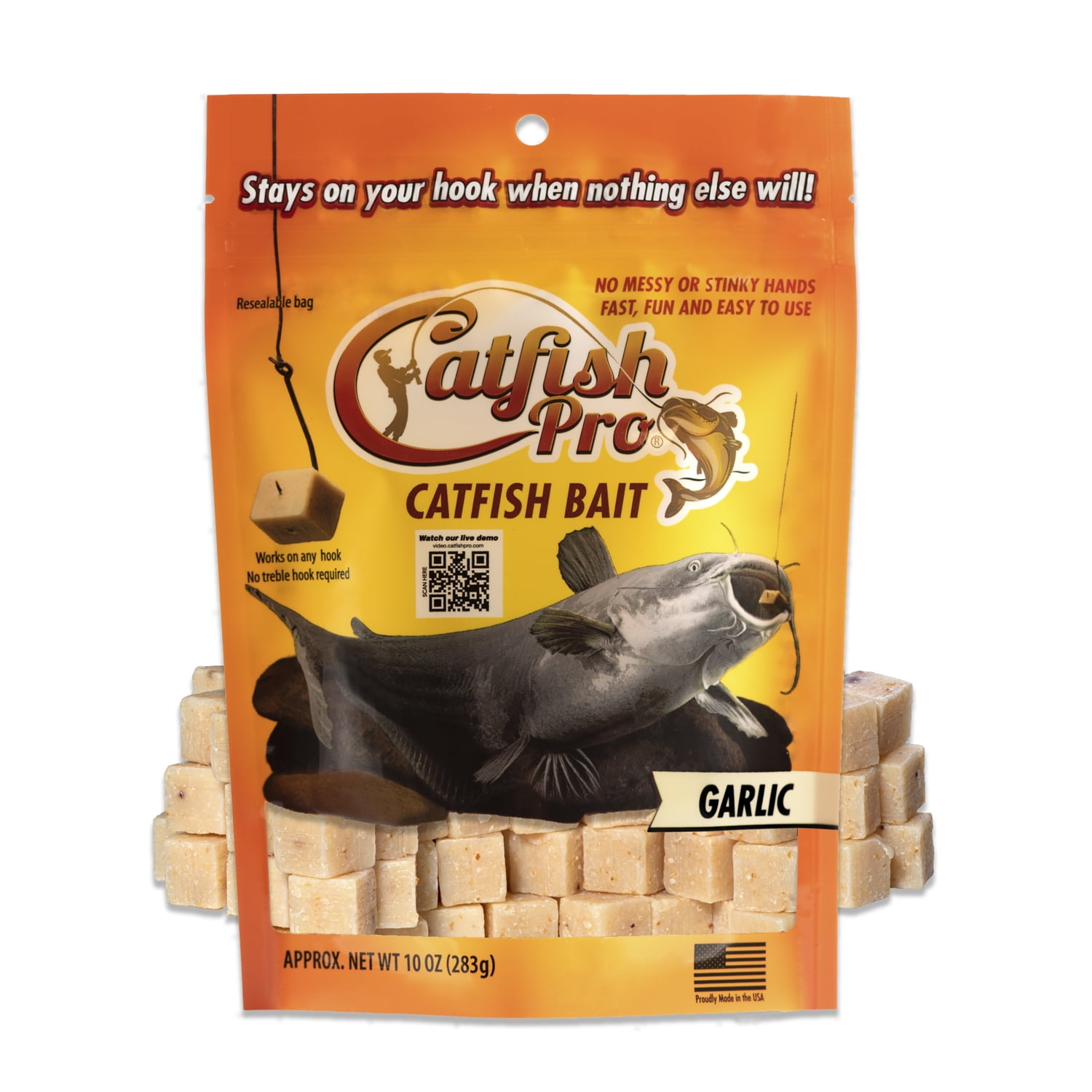 Catfish Pro Garlic Catfish Bait Fishing with Rod Reel Trotline Yoyos