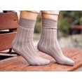 thumbnail image 4 of Alpaca Wool Socks for Men and Women, Warm Crew Socks, Comfortable Casual Dress Socks, Unisex Winter Boot Socks Taupe Small (US 6-8), 4 of 4